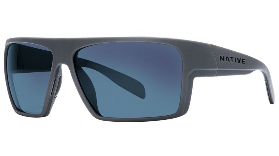 Native Eyewear Eldo Bifocal Prescription Sunglasses,Granite/Asphalt/ Granite Frame,Polarized,177 905 526BI