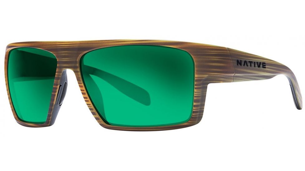 Native Eyewear Eldo Bifocal Prescription Sunglasses,Wood/Black/Black Frame,Polarized,177 903 529BI