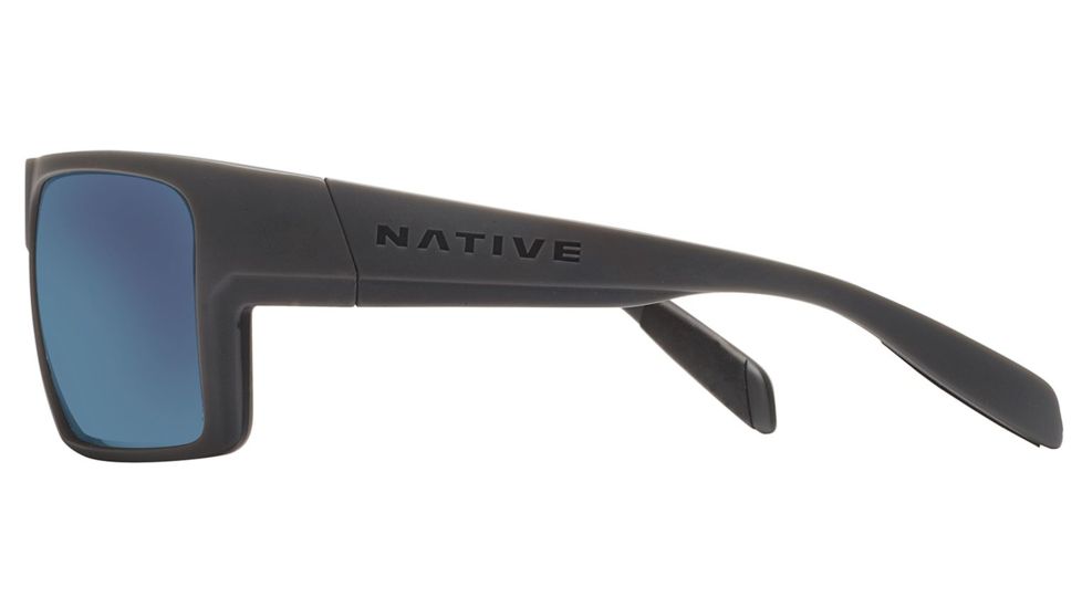 Native Eyewear Eldo Sunglasses,Granite/Asphalt/ Granite Frame,Blue Reflex Lens,Polarized,177 905 526