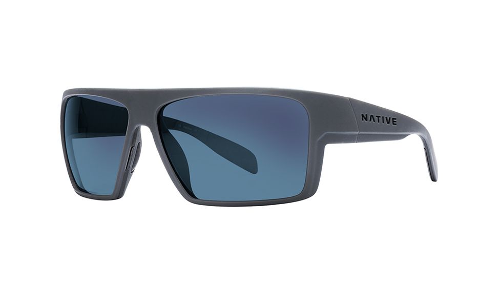 Native Eyewear Eldo Sunglasses,Granite/Asphalt/ Granite Frame,Blue Reflex Lens,Polarized,177 905 526