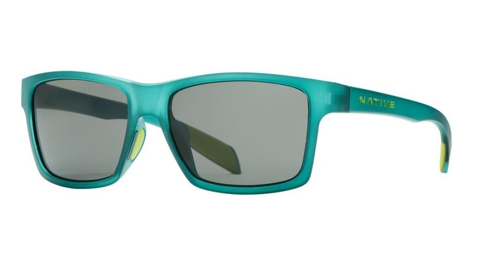 Native Eyewear Flatirons Progressive Prescription Sunglasses,Evergreen Frost Frame,Polarized,172 393 523PR