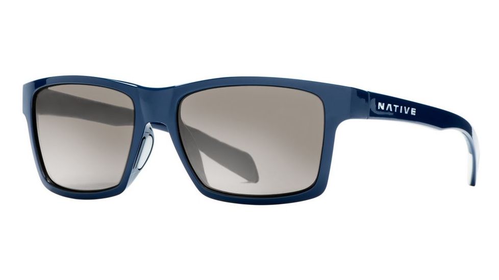 Native Eyewear Flatirons Sunglasses,Midnight Frame,Silver Reflex Lens,Polarized,172 386 528