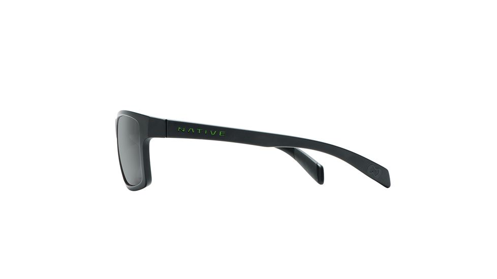 Native Eyewear Flatirons Sunglasses,Asphalt Frame,Gray Lens,Polarized,172 302 523