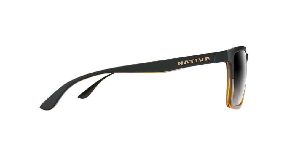 Native Eyewear Four Corners, Matte Black / Tort Frame, Gray Lens, 198 924 523