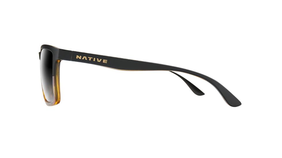 Native Eyewear Four Corners, Matte Black / Tort Frame, Gray Lens, 198 924 523