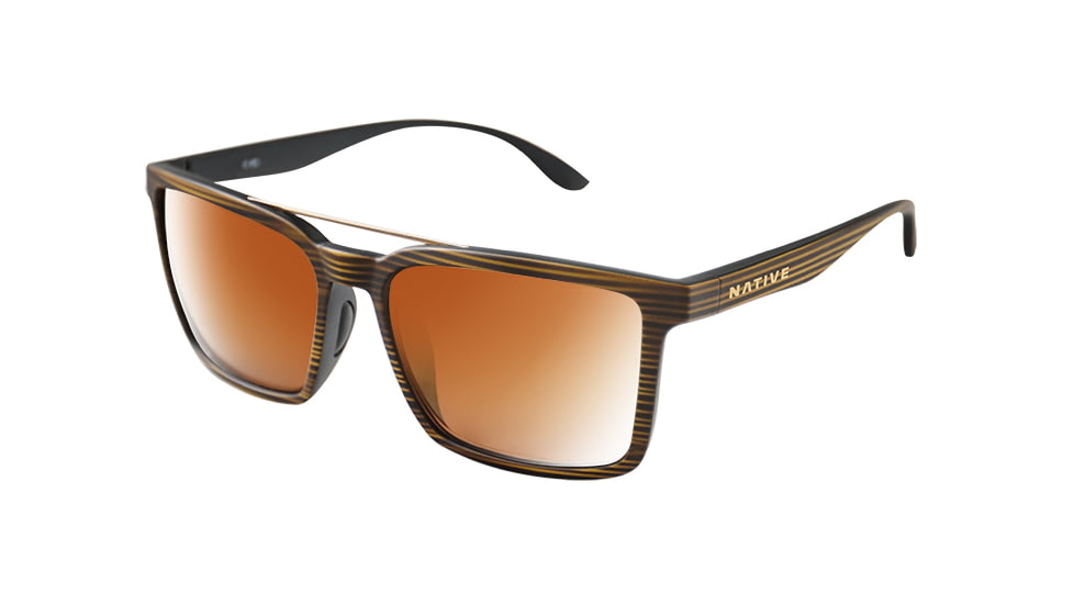 Native Eyewear Four Corners, Wood Frame, Bronze Reflex Lens, 198 903 527