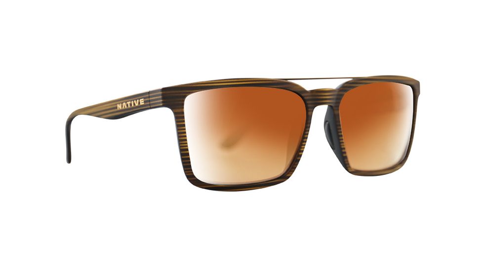 Native Eyewear Four Corners, Wood Frame, Bronze Reflex Lens, 198 903 527