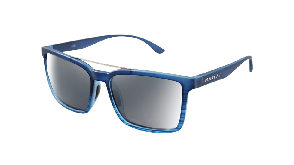 Native Eyewear FourCorners, Blue Water Frame, Silver Reflex Lens, 198 942 528