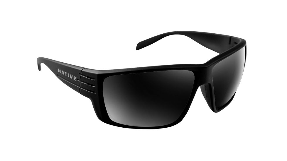 Native Eyewear Griz, Matte Black Frame, Gray Lens, 196 302 523