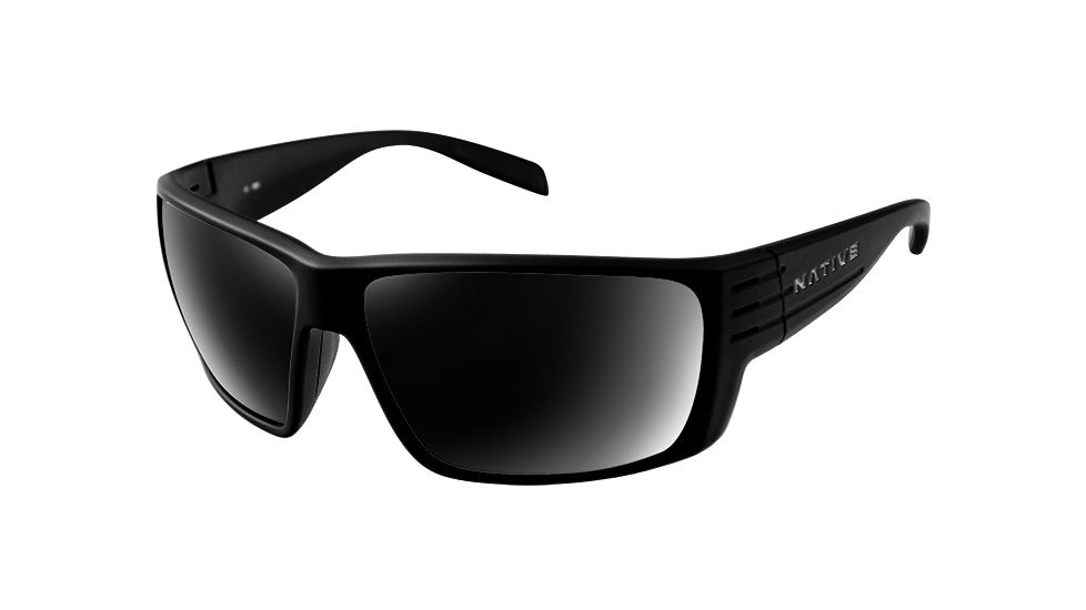 Native Eyewear Griz, Matte Black Frame, Gray Lens, 196 302 523