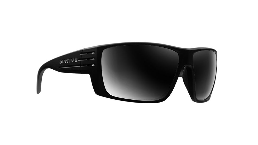 Native Eyewear Griz, Matte Black Frame, Gray Lens, 196 302 523