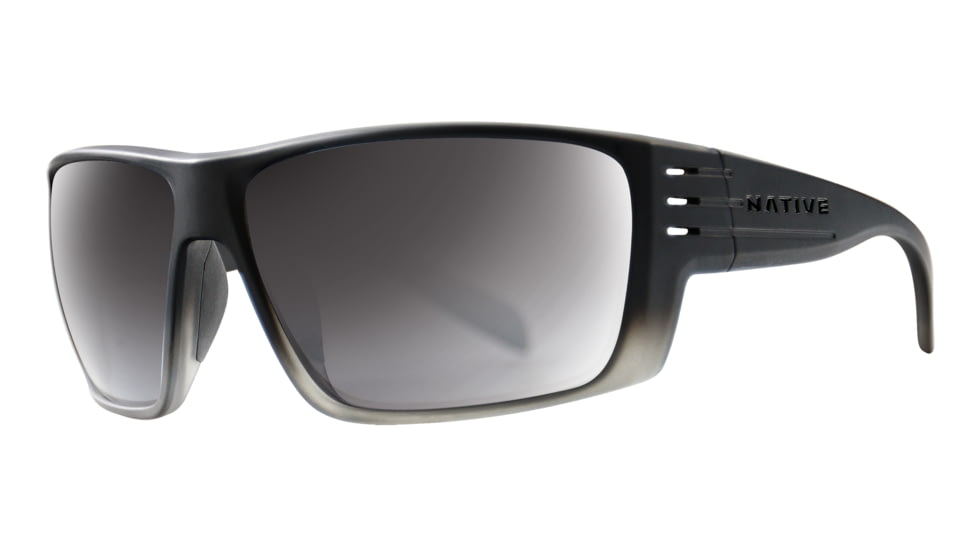 Native Eyewear Griz, Smoke Fade Frame, Silver Reflex Lens, 196 327 528