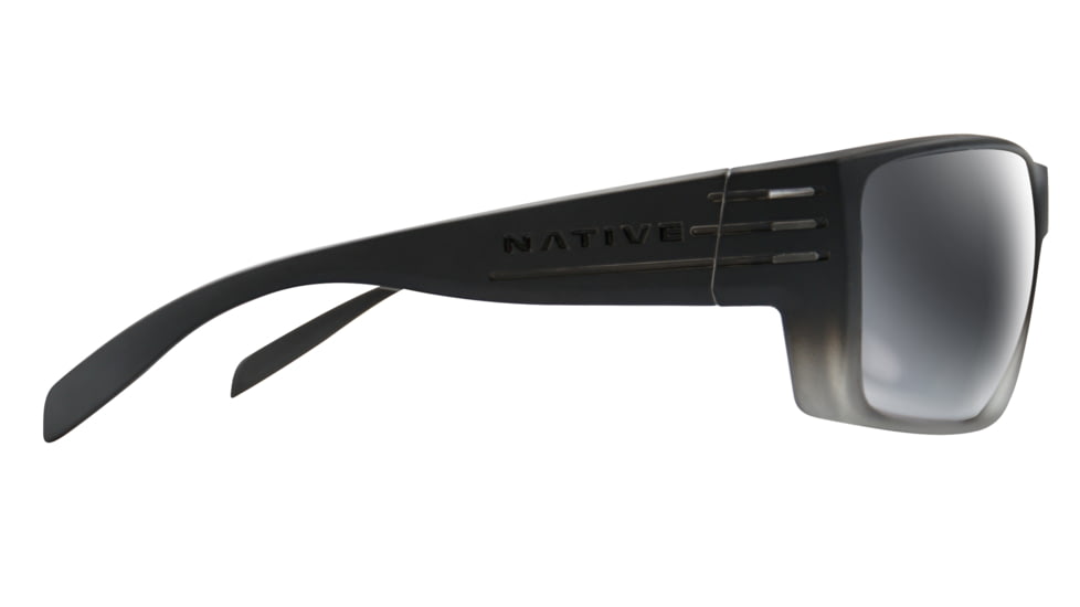 Native Eyewear Griz, Smoke Fade Frame, Silver Reflex Lens, 196 327 528