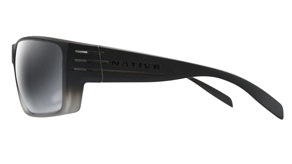 Native Eyewear Griz, Smoke Fade Frame, Silver Reflex Lens, 196 327 528