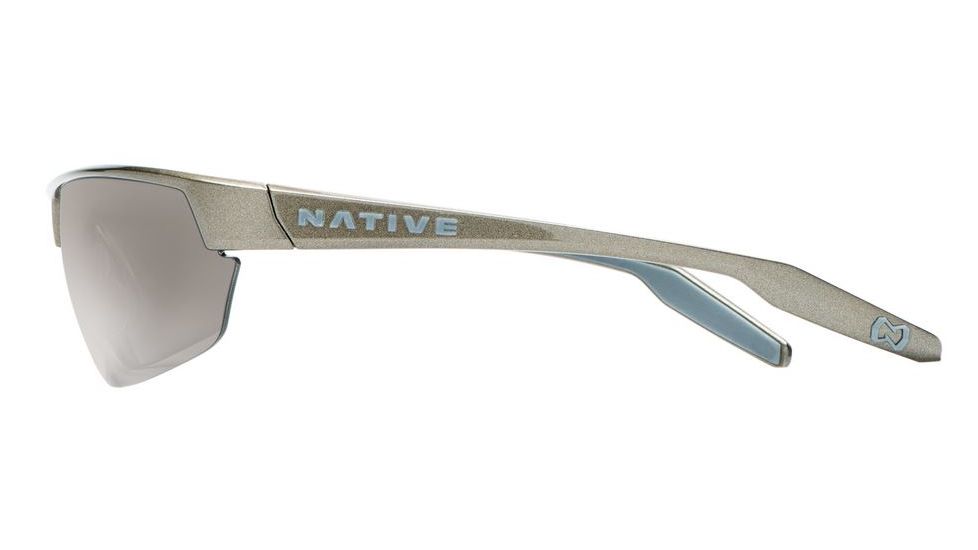 Native Eyewear Hardtop Ultra Sunglasses,Gunmetal Frame,Silver Reflex Lens,Polarized,171 347 528