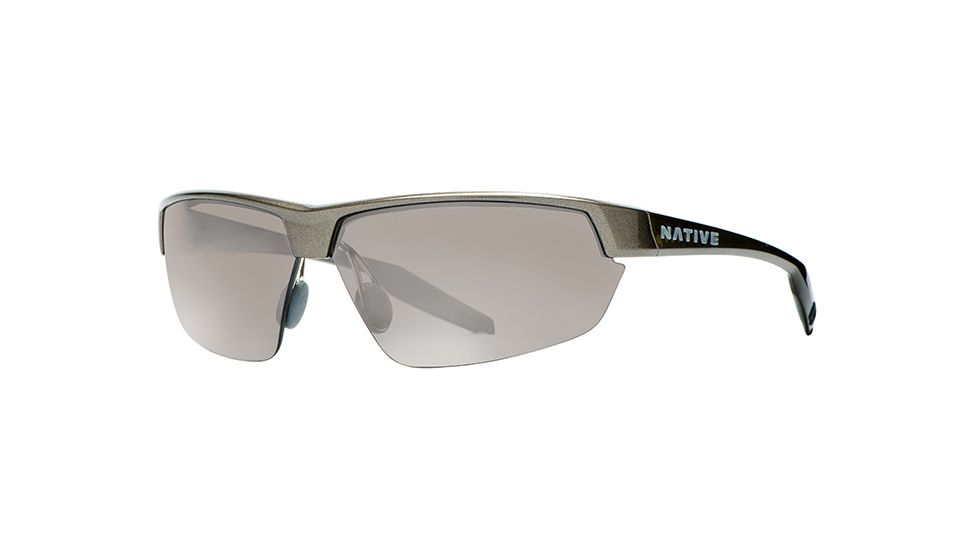 Native Eyewear Hardtop Ultra Sunglasses,Gunmetal Frame,Silver Reflex Lens,Polarized,171 347 528