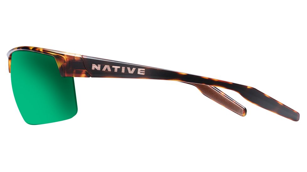 Native Eyewear Hardtop Ultra XP, Desert Tort Frame, Green Reflex Lens, 182 312 529