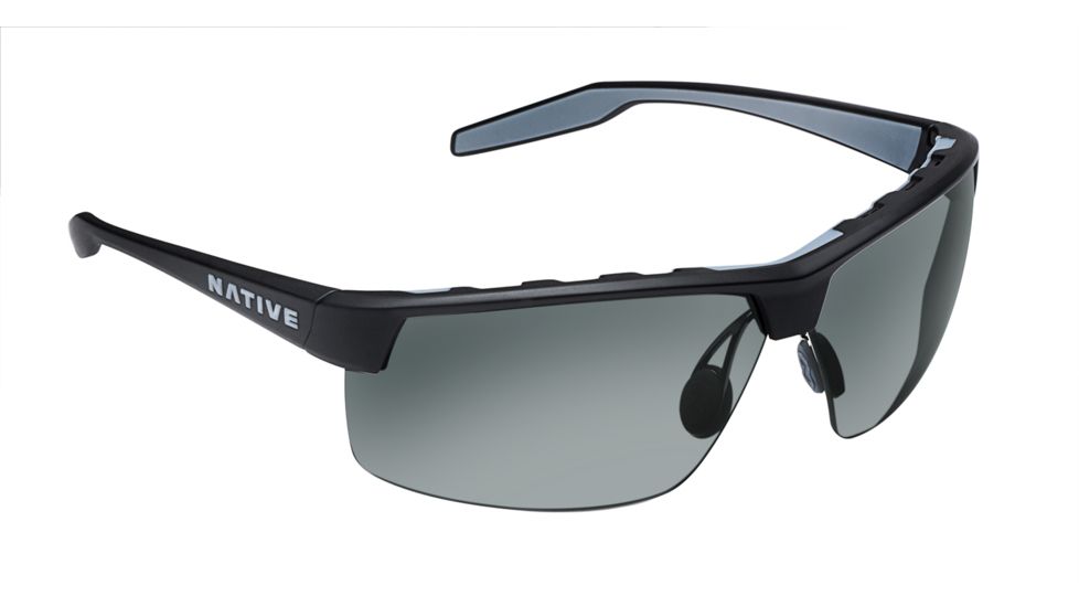 Native Eyewear Hardtop Ultra XP, Matte Black Frame, Gray Lens, 182 302 523