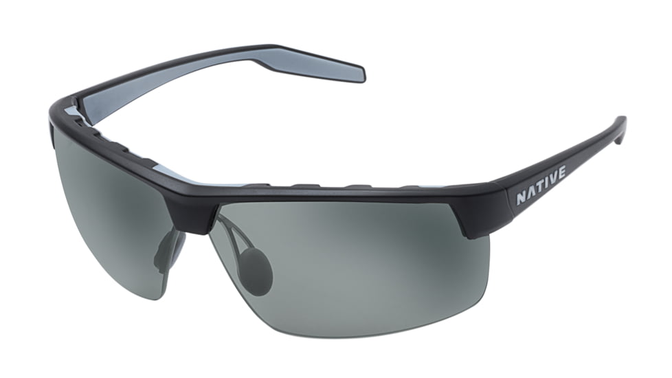 Native Eyewear Hardtop Ultra XP, Matte Black Frame, Gray Lens, 182 302 523