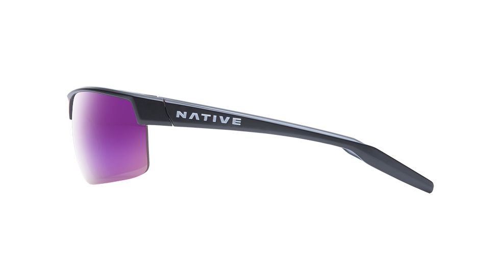 Native Eyewear Hardtop Ultra XP, Matte Black Frame, Violet Reflex Lens, 182 302 531