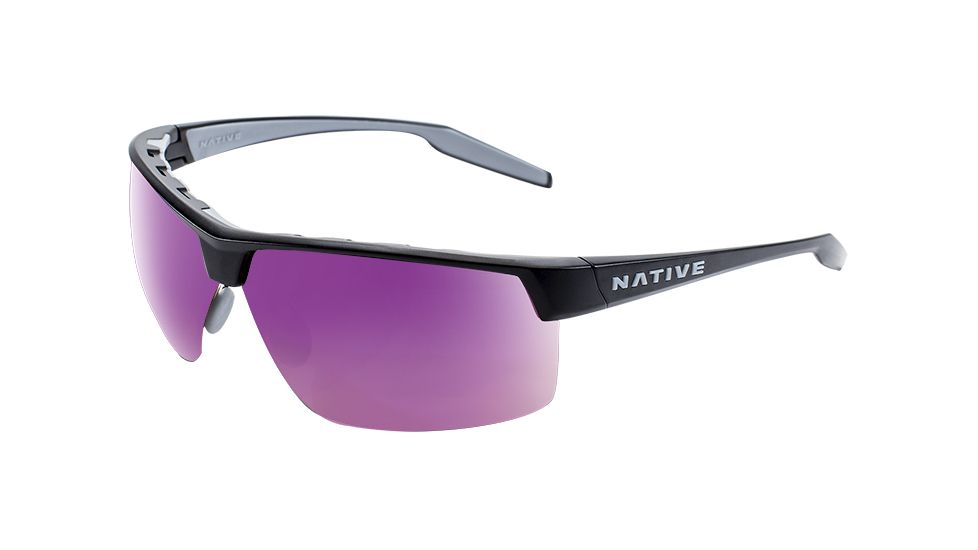 Native Eyewear Hardtop Ultra XP, Matte Black Frame, Violet Reflex Lens, 182 302 531