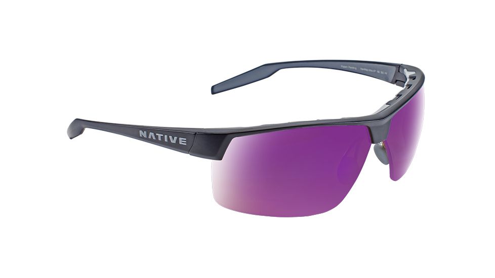 Native Eyewear Hardtop Ultra XP, Matte Black Frame, Violet Reflex Lens, 182 302 531
