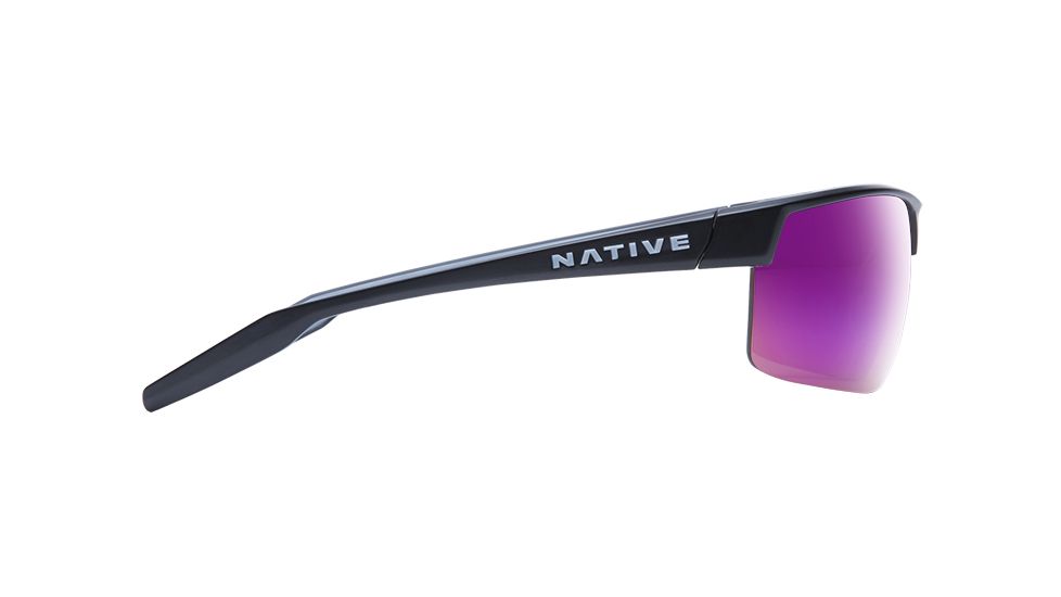 Native Eyewear Hardtop Ultra XP, Matte Black Frame, Violet Reflex Lens, 182 302 531