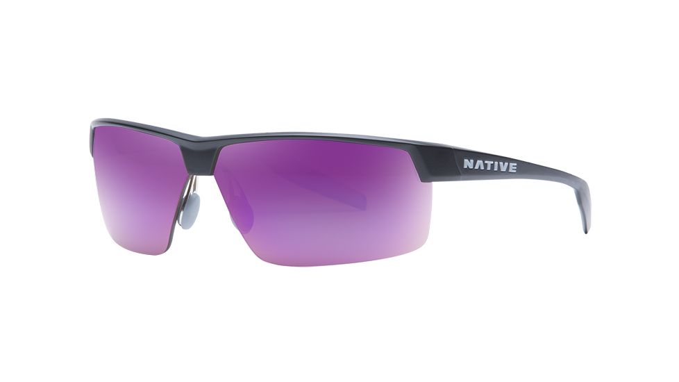Native Eyewear Hardtop Ultra XP, Matte Black Frame, Violet Reflex Lens, 182 302 531