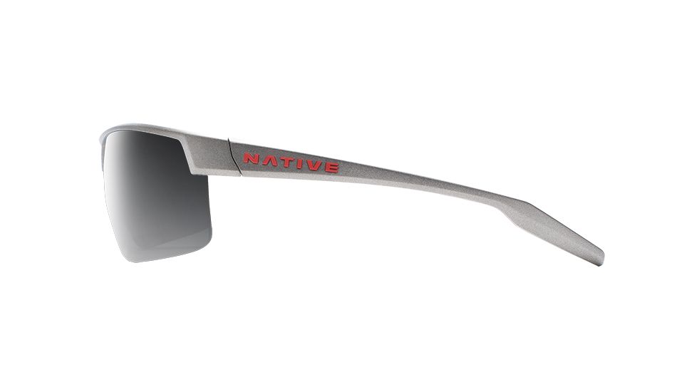 Native Eyewear Hardtop Ultra XP, Platinum Frame, Gray Lens, 182 603 523