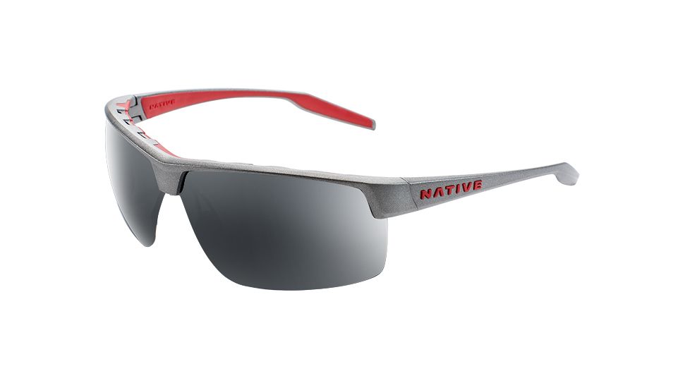 Native Eyewear Hardtop Ultra XP, Platinum Frame, Gray Lens, 182 603 523