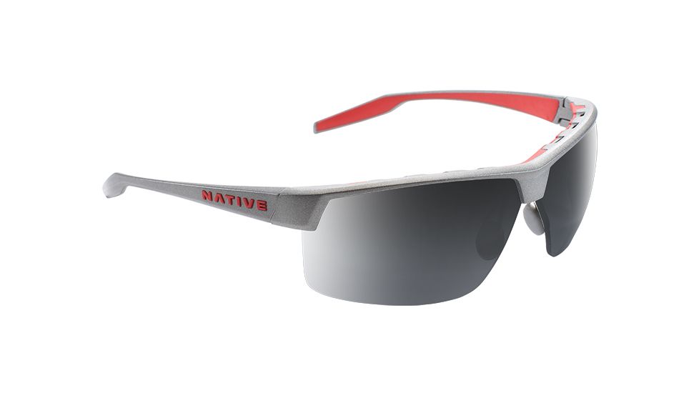 Native Eyewear Hardtop Ultra XP, Platinum Frame, Gray Lens, 182 603 523