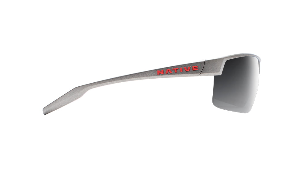 Native Eyewear Hardtop Ultra XP, Platinum Frame, Gray Lens, 182 603 523