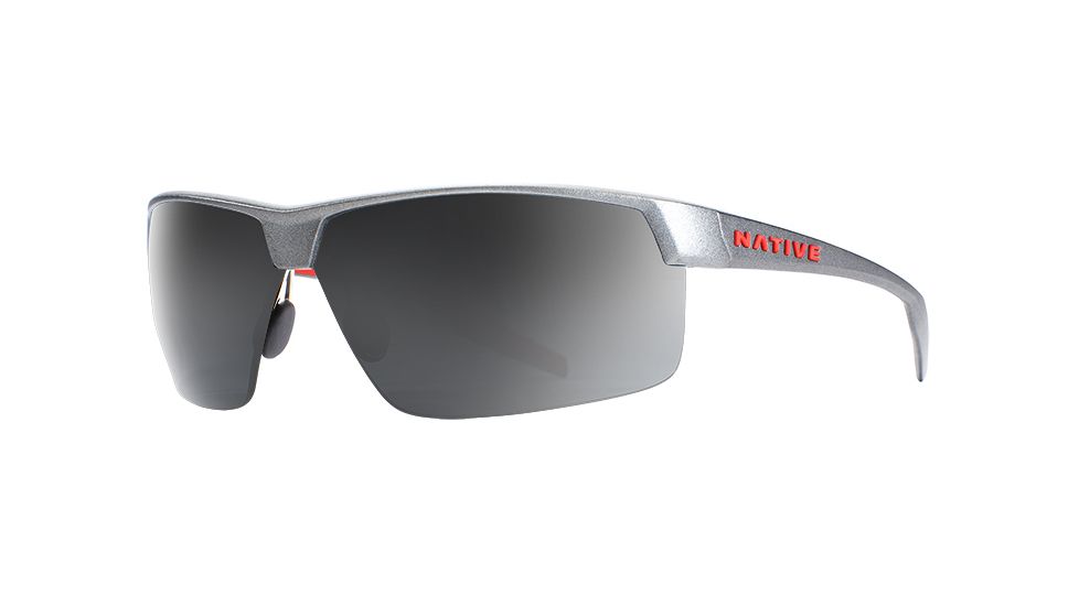 Native Eyewear Hardtop Ultra XP, Platinum Frame, Gray Lens, 182 603 523