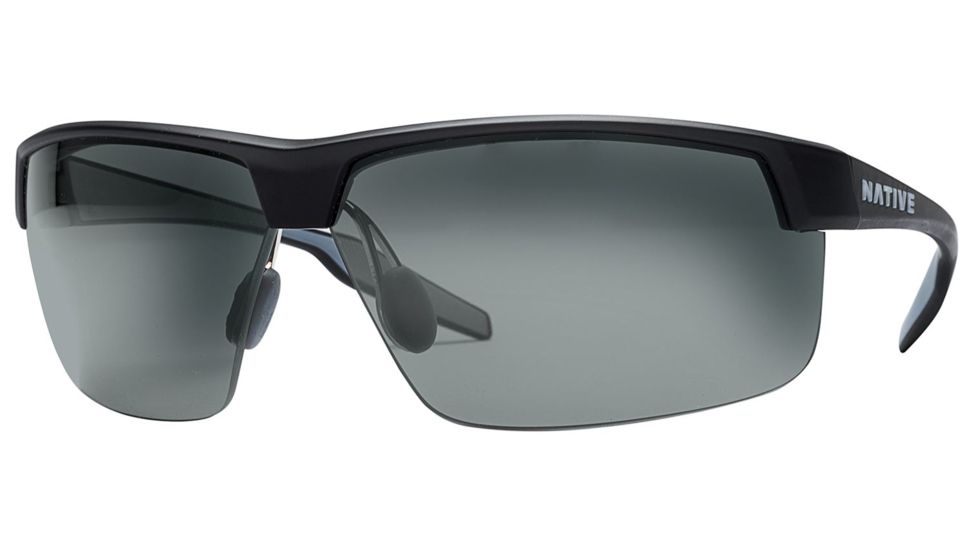 Native Eyewear Hardtop Ultra XP Sunglasses,Asphalt Frame,Gray Lens,Polarized,182 302 523