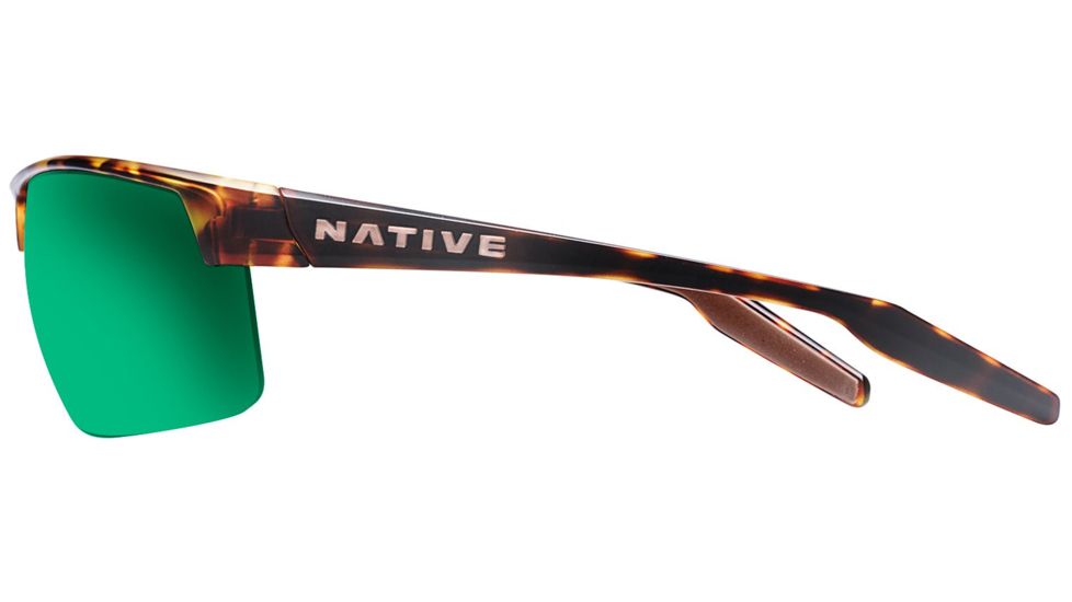Native Eyewear Hardtop Ultra XP Sunglasses,Desert Tort Frame,Green Reflex Brown Lens,Polarized,182 312 529
