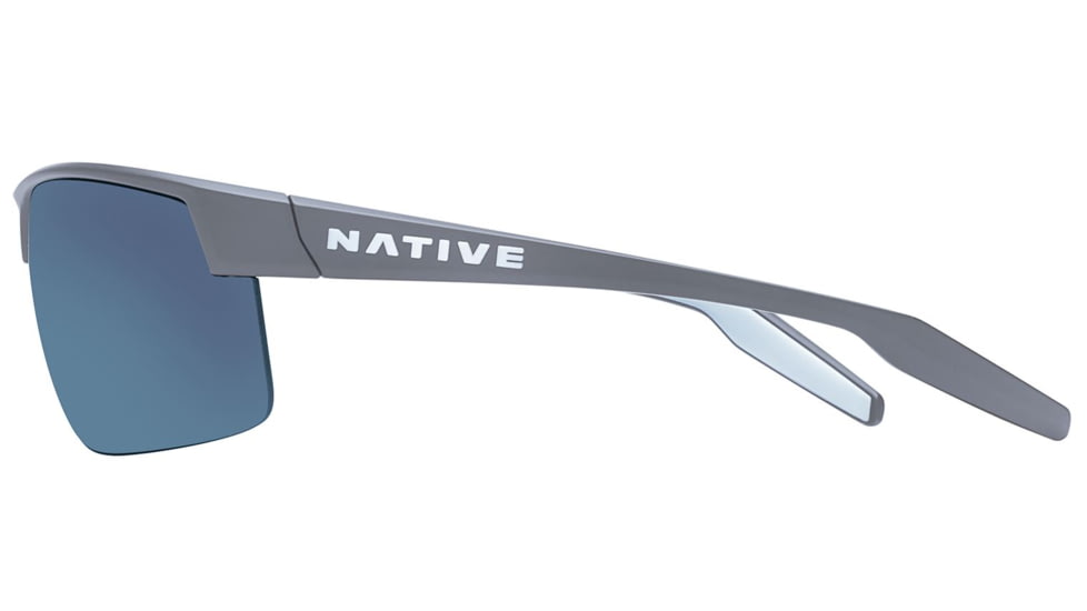 Native Eyewear Hardtop Ultra XP Sunglasses,Granite Frame,Blue Reflex Lens,Polarized,182 911 526