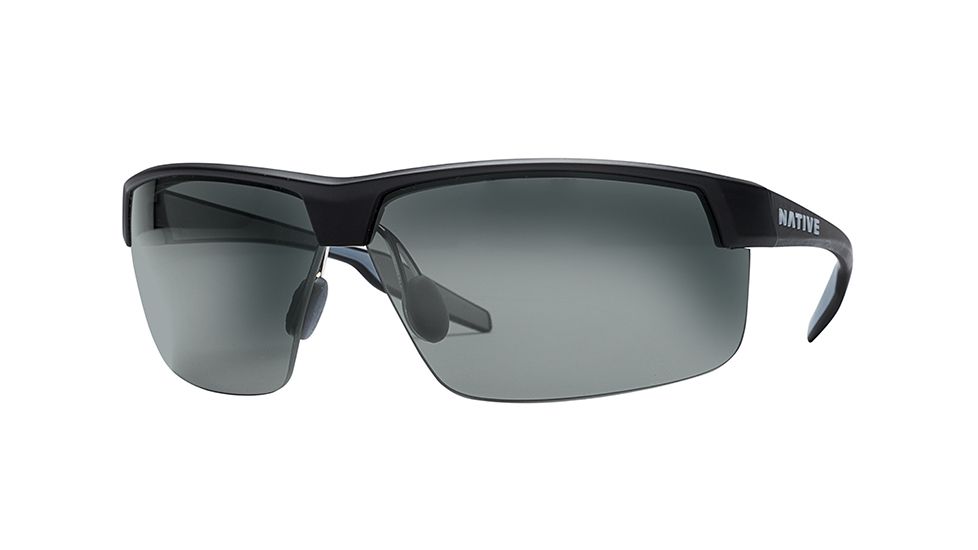 Native Eyewear Hardtop Ultra XP Sunglasses,Asphalt Frame,Gray Lens,Polarized,182 302 523
