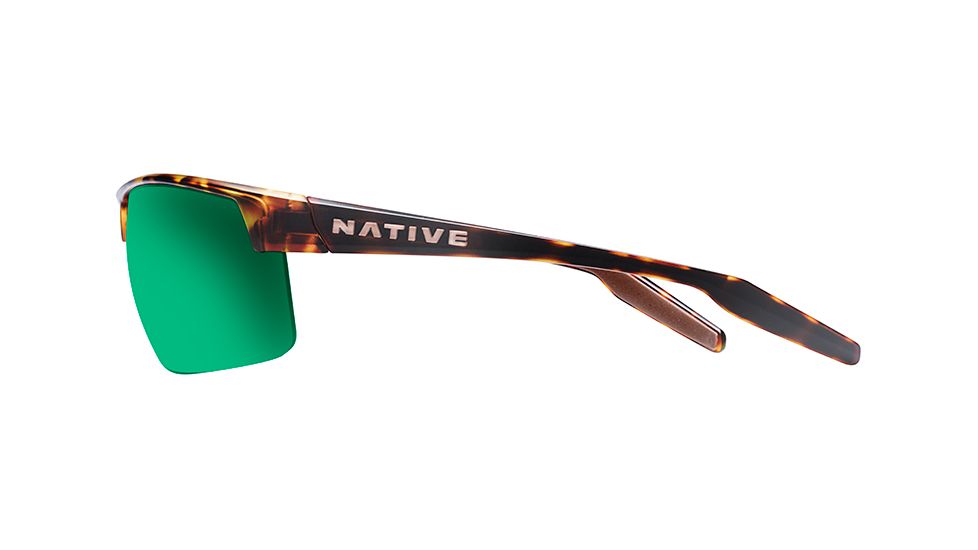 Native Eyewear Hardtop Ultra XP Sunglasses,Desert Tort Frame,Green Reflex Brown Lens,Polarized,182 312 529