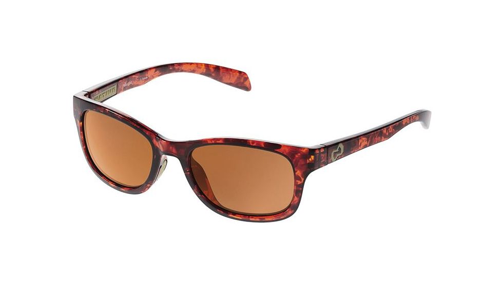 Native Eyewear Highline Single Vision Prescription Sunglasses, Maple Tort Frame, Polarized, 165 342 524SV