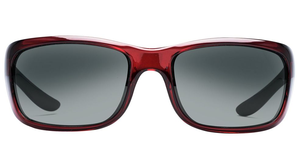 Native Eyewear Kannah Sunglasses,Crimson Frame,Gray Lens,Polarized,178 399 523