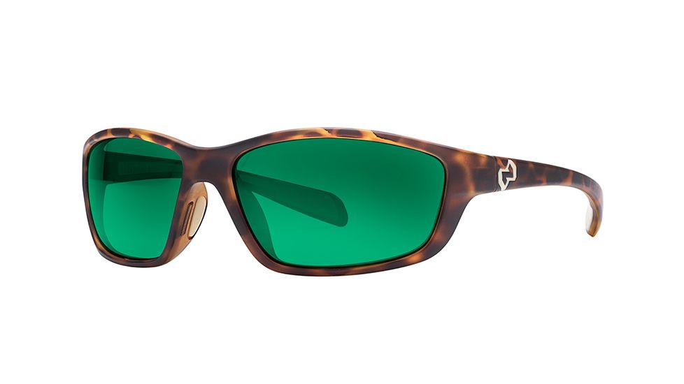 Native Eyewear Kodiak Sunglasses,Desert Tort Frame,Green Reflex Lens,Polarized,159 312 529