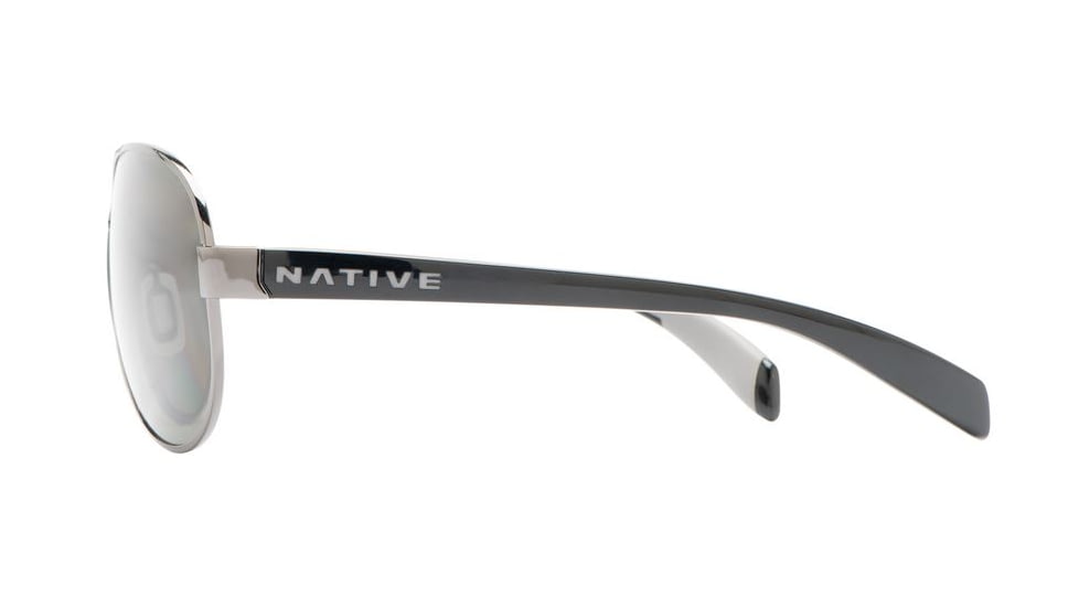 Native Eyewear Patroller Sunglasses,Gunmetal/Iron Frame,Gray Lens,Polarized,175 382 523