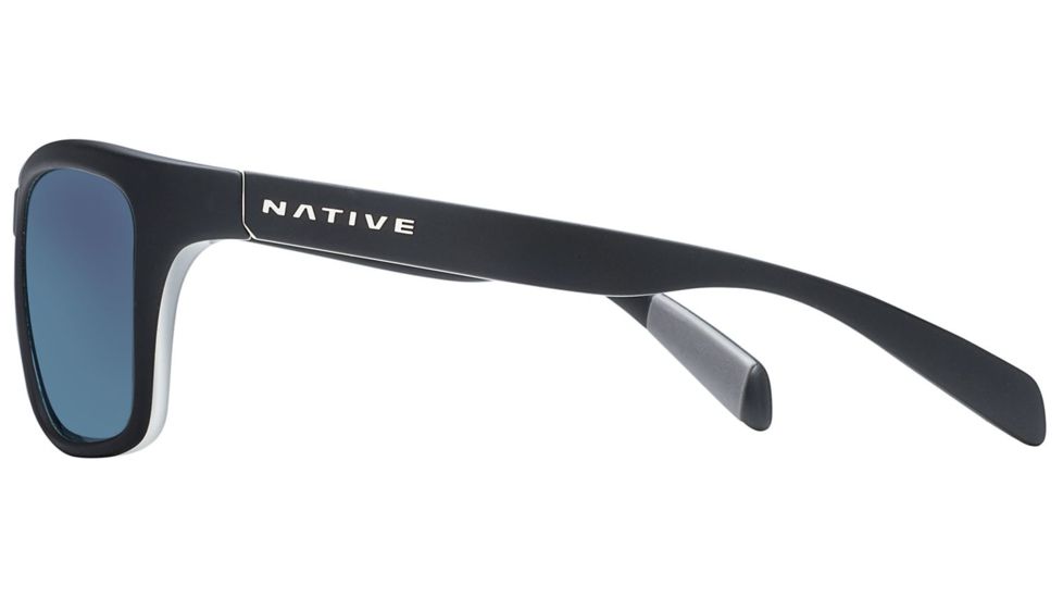 Native Eyewear Penrose Sunglasses,Asphalt/Crystal/Crystal Frame,Blue Reflex Gray Lens,Polarized,179 907 526