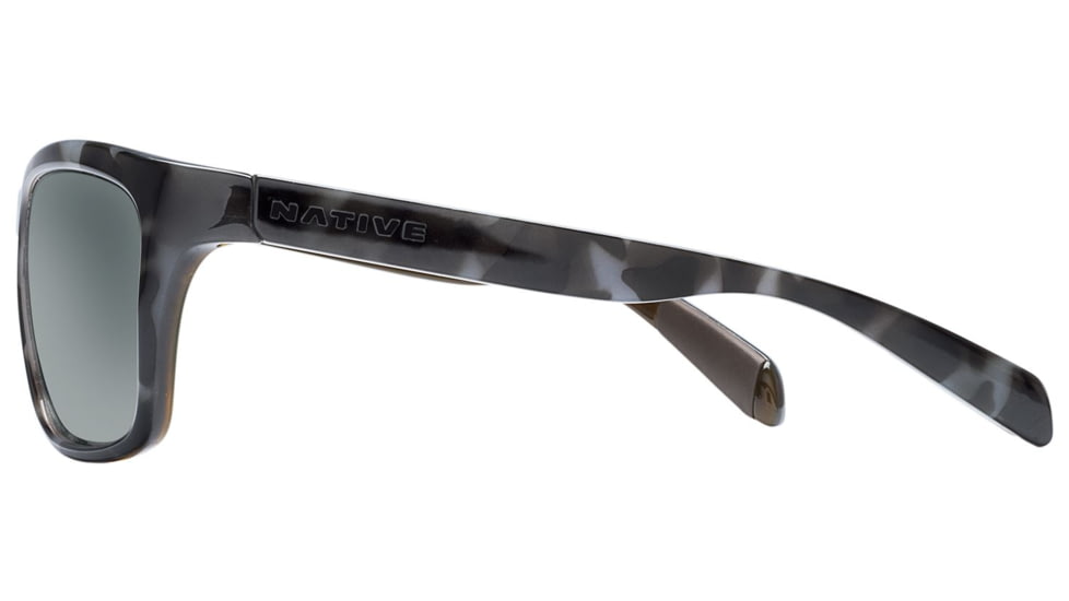 Native Eyewear Penrose Sunglasses,Obsidian/ Dark Gray /Light Gray Frame,Gray Lens,Polarized,179 901 523