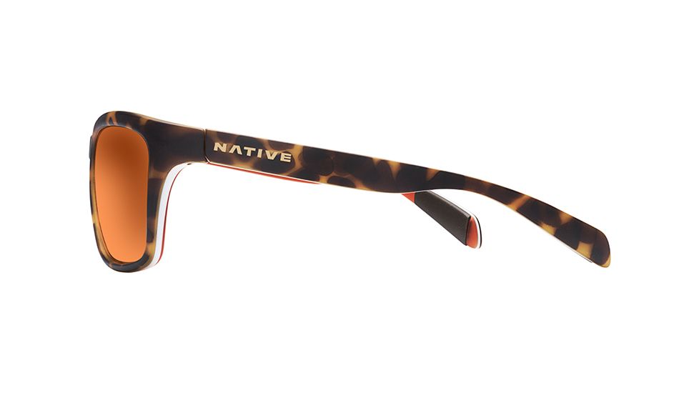 Native Eyewear Penrose Sunglasses,Desert Tort/Beige/Orange Frame,Bronze Reflex Brown Lens,Polarized,179 906 527