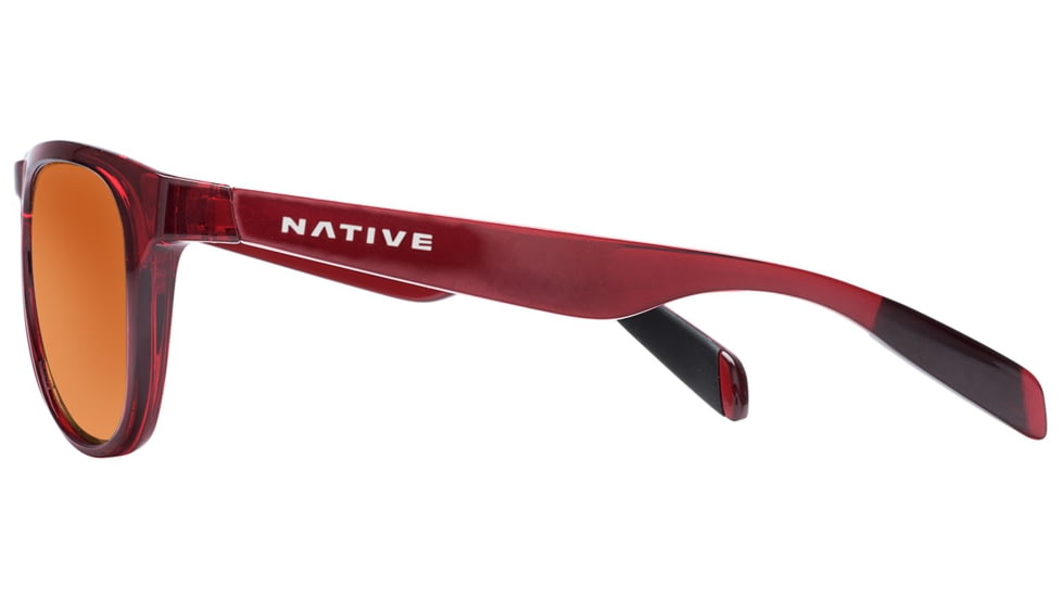 Native Eyewear Sanitas Sunglasses,Crimson Frame,Brown Lens,Polarized,180 399 524