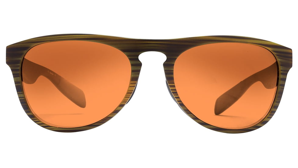 Native Eyewear Sanitas Sunglasses,Wood/Black Frame,Bronze Reflex Brown Lens,Polarized,180 903 527