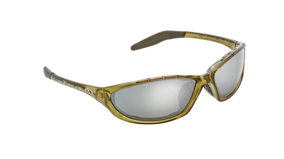 Native Eyewear Silencer Sunglasses, Moss Frame, Silver Reflex Gray Lens, Polarized, 115 356 521