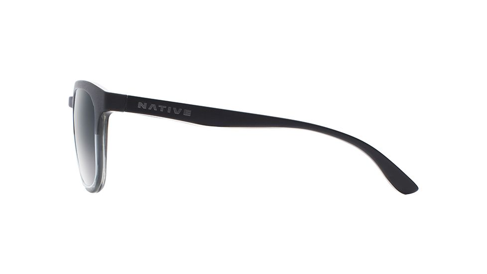 Native Eyewear Sixty-Six Progressive Prescription Sunglasses, Matte Black / Crystal Frame, Polarized, 192 934 528PR