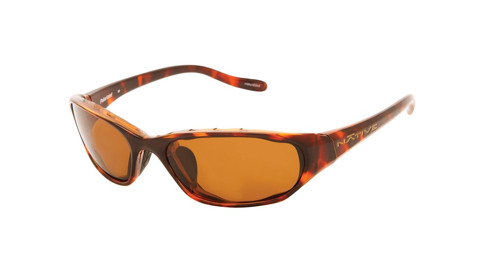 Native Eyewear Throttle Sunglasses,Maple Tort Frame,Brown Lens,Polarized,124 342 515